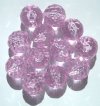 12 20mm Acrylic Faceted Pink